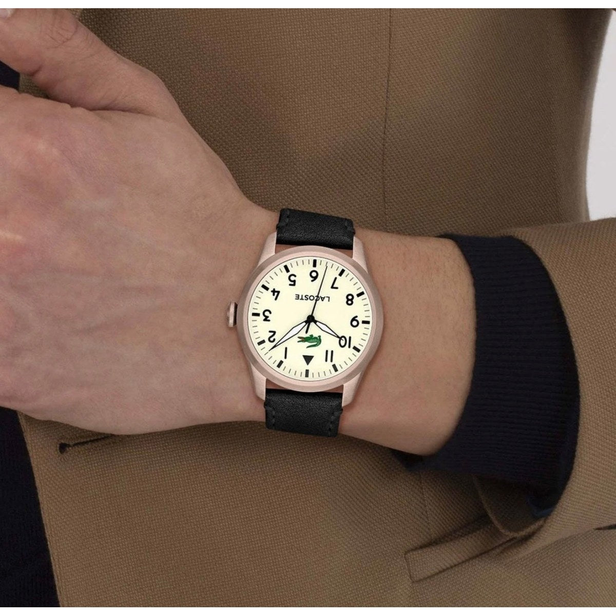 Heritage Black Leather Watch