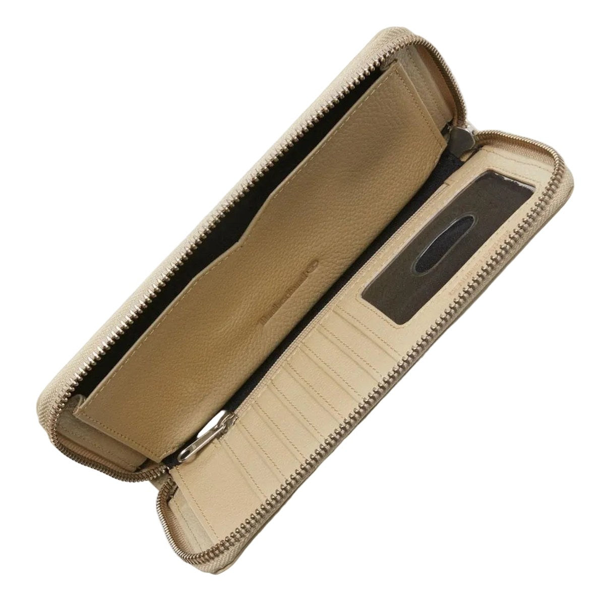 Zip Around Wristlet Wallet - Beige