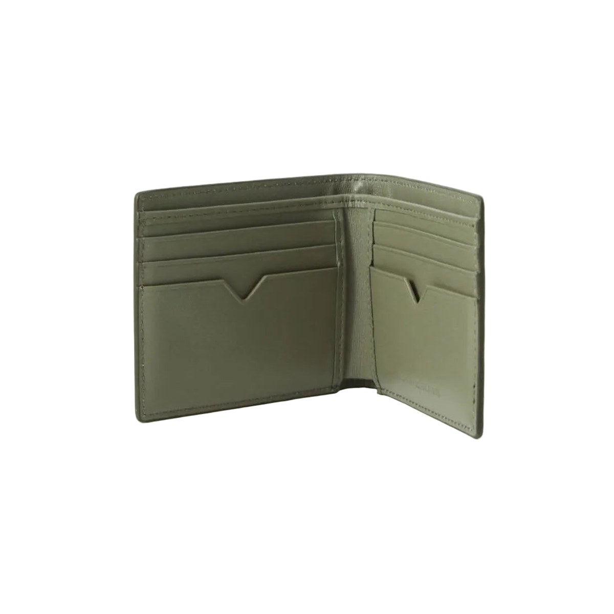 Essential Saffiano Bifold Wallet – Olive Green