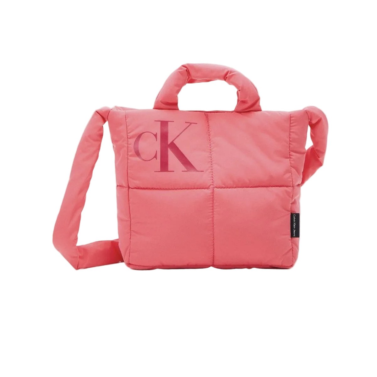Puffer Crossbody Bag – Coral Pink