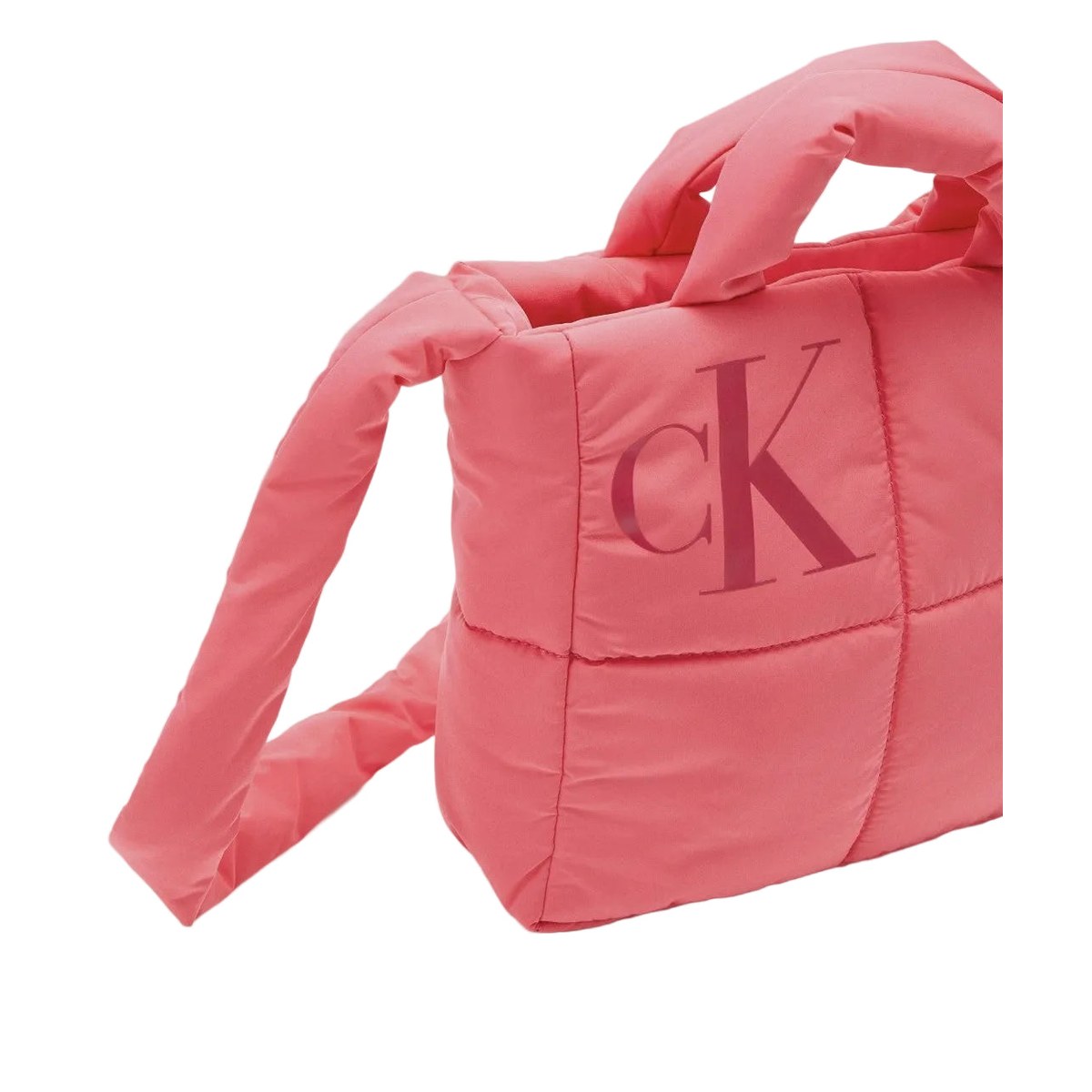 Puffer Crossbody Bag – Coral Pink