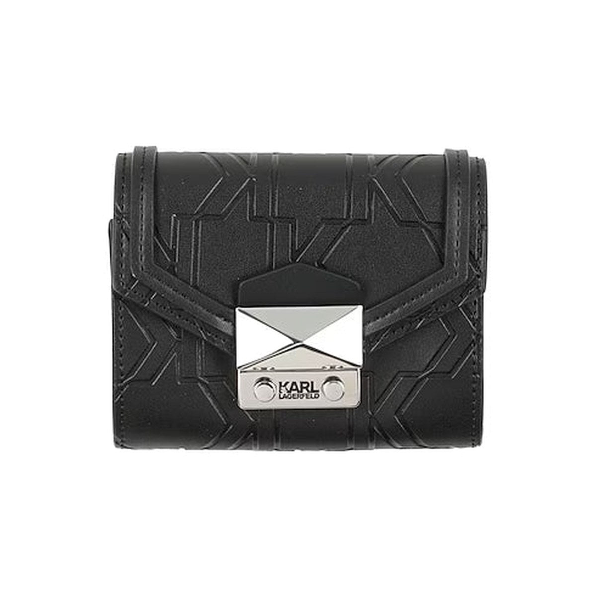 k/klassik contrast compact wallet - Black
