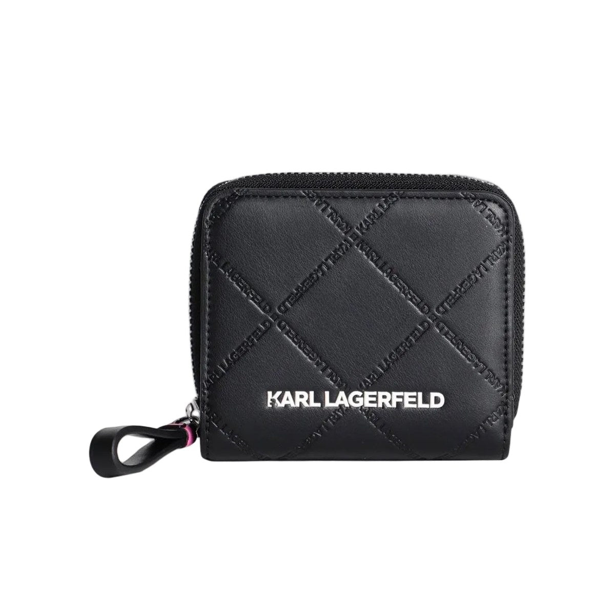Ikonik Zip Around Compact Wallet - Black