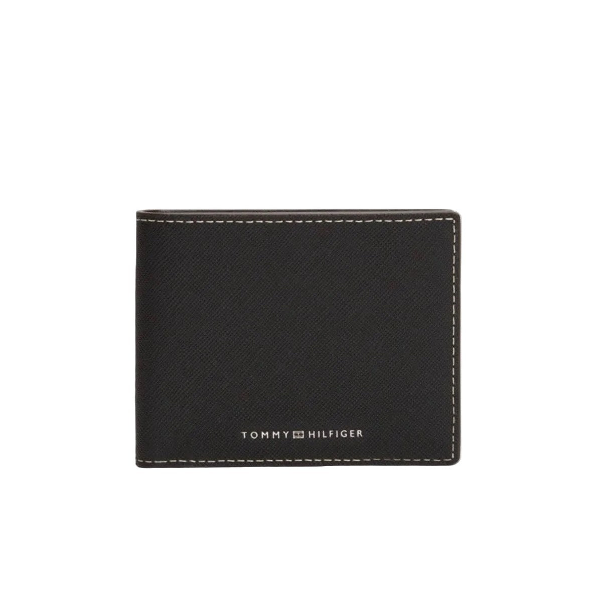 Textured Bifold Wallet – Black