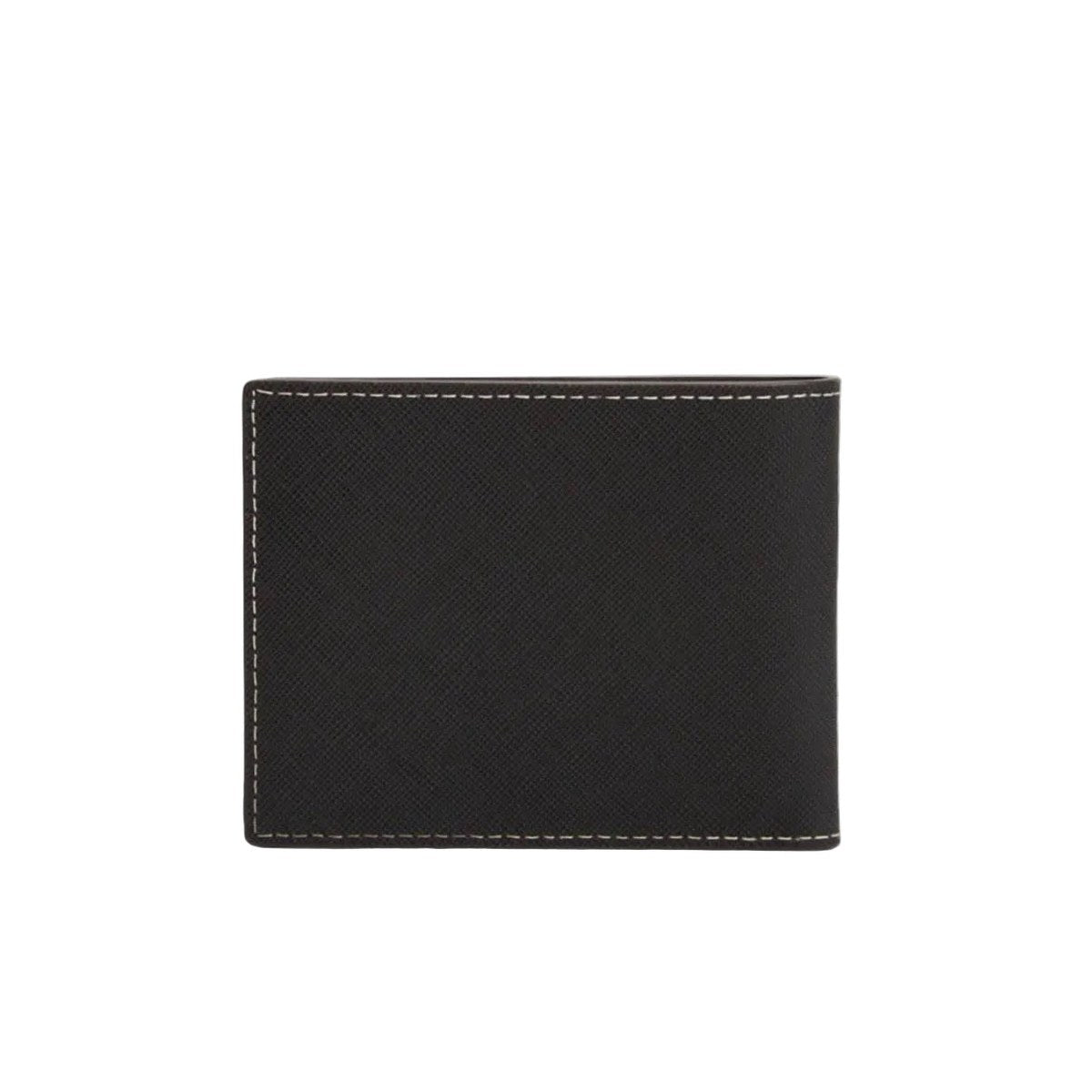 Textured Bifold Wallet – Black