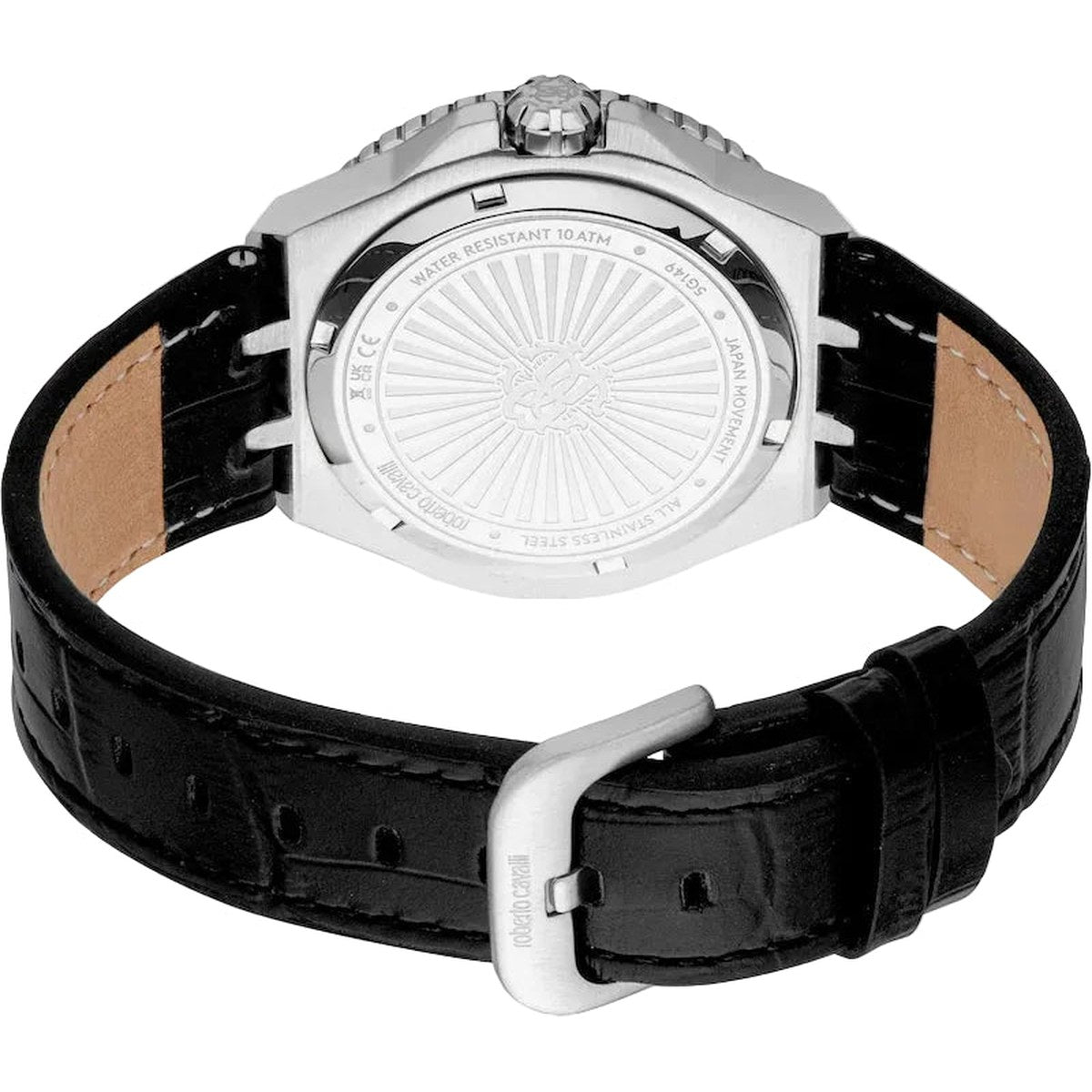 Leather Sport Diver Watch - Black