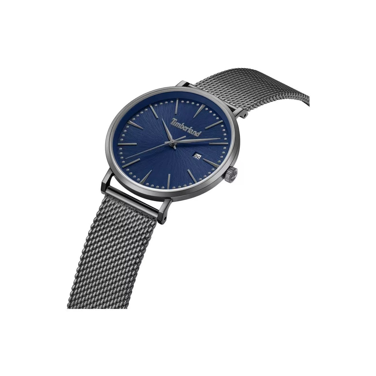 Blue Dial Gunmetal Mesh Bracelet Watch