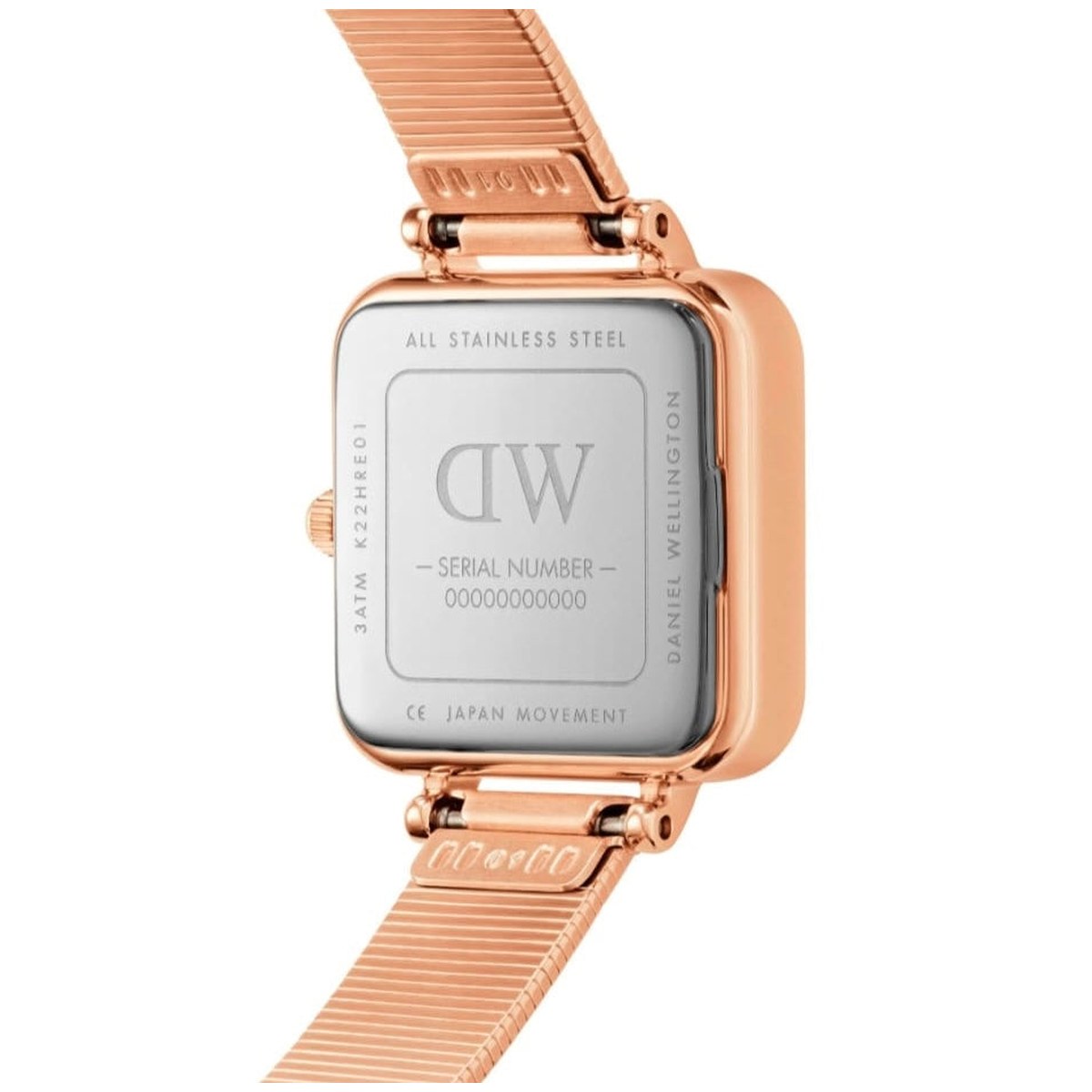Petite Pressed Rose Gold Mesh Watch