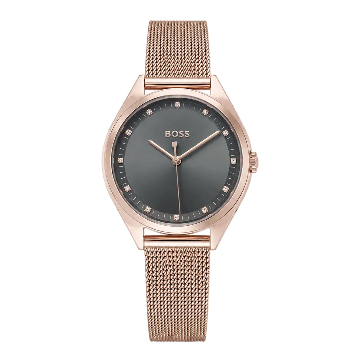 Rose Gold Mesh Watch