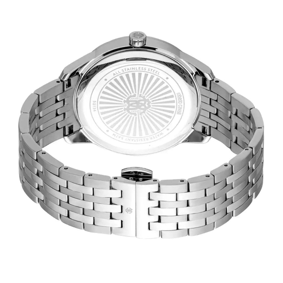 Silver Stainless Steel Blue Dial Watch