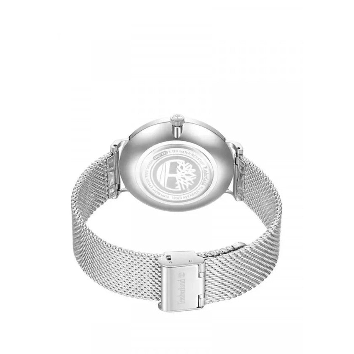 Black Dial Mesh Bracelet Watch silver