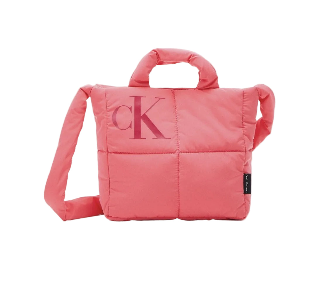 Puffer Crossbody Bag – Coral Pink